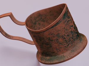 RUSTED JAR GAME READY LOW POLY 3D Model