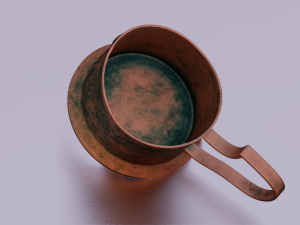 RUSTED JAR GAME READY LOW POLY 3D Model