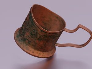 RUSTED JAR GAME READY LOW POLY 3D Model