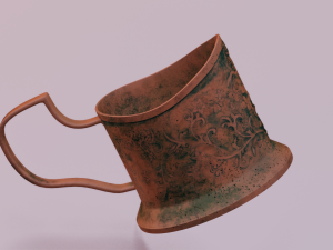 RUSTED JAR GAME READY LOW POLY 3D Model