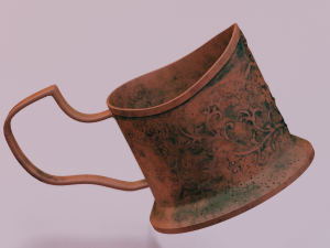 RUSTED JAR GAME READY LOW POLY 3D Model