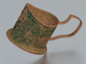 RUSTED JAR GAME READY LOW POLY 3D Model
