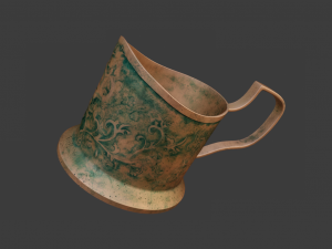 RUSTED JAR GAME READY LOW POLY 3D Model