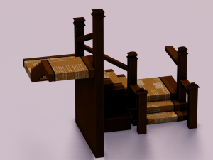 STEPS GAME READY LOW POLY 3D-Modell