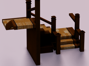 STEPS GAME READY LOW POLY 3D-Modell