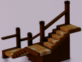 STEPS GAME READY LOW POLY Model 3D