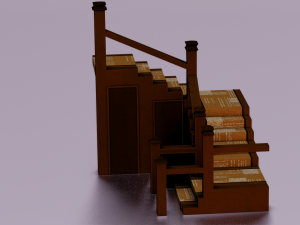 STEPS GAME READY LOW POLY 3D-Modell