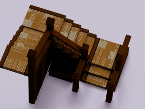 STEPS GAME READY LOW POLY 3D-Modell