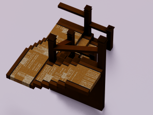 STEPS GAME READY LOW POLY 3D-Modell