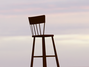 WOODEN CHAIR LOW POLY GAME READY 3D-Modell
