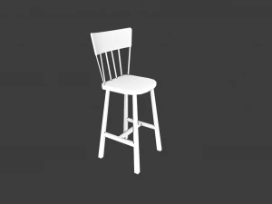 WOODEN CHAIR LOW POLY GAME READY 3D Model