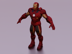 IRON MAN LOW POLY GAME READY 3D Model
