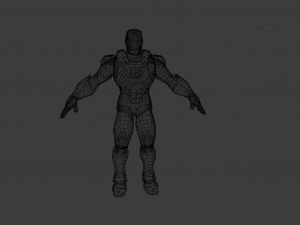 IRON MAN LOW POLY GAME READY 3D Model