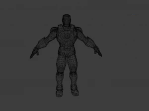 IRON MAN LOW POLY GAME READY 3D Model