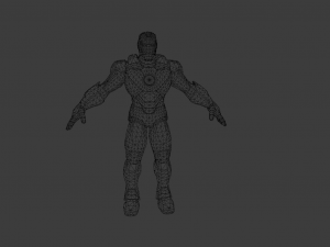 IRON MAN LOW POLY GAME READY 3D Model