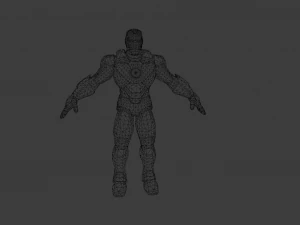 IRON MAN LOW POLY GAME READY 3D Model