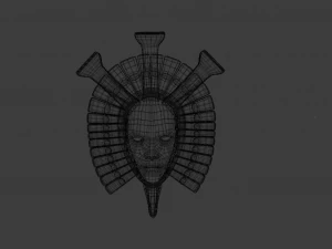 ANTIQUE MASK LOW POLY GAME READY 3D Model