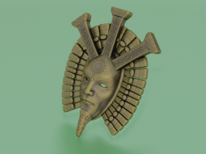ANTIQUE MASK LOW POLY GAME READY 3D Модель