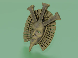 ANTIQUE MASK LOW POLY GAME READY 3D Model