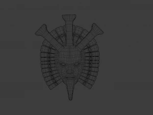 ANTIQUE MASK LOW POLY GAME READY 3D Model