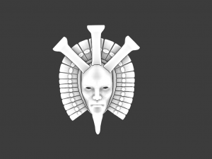 ANTIQUE MASK LOW POLY GAME READY 3D Модель