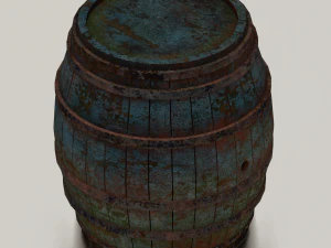 GAME POLY RENDAH BARREL BERKARAT SIAP Model 3D