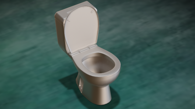 TOILET LOW POLY GAMEREADY Modèle 3D .c4d .max .obj .3ds .fbx .stl .blend 