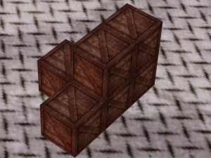 WOODEN BOXES LOW POLY GAMEREADY Model 3D