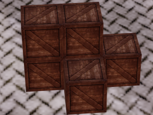 WOODEN BOXES LOW POLY GAMEREADY Model 3D