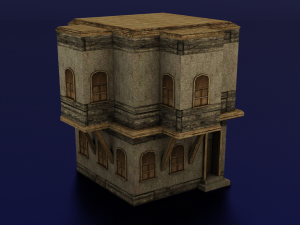 BUILDING LOW POLY GAMEREADY Model 3D