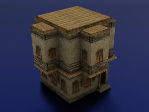BUILDING LOW POLY GAMEREADY Model 3D
