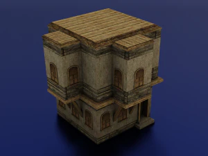 BUILDING LOW POLY GAMEREADY 3D Model
