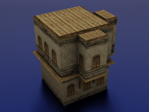 BUILDING LOW POLY GAMEREADY Model 3D