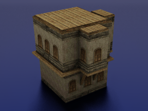 BUILDING LOW POLY GAMEREADY Model 3D
