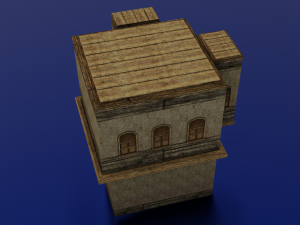 BUILDING LOW POLY GAMEREADY Model 3D