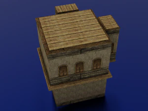 BUILDING LOW POLY GAMEREADY 3D Model