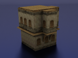 BUILDING LOW POLY GAMEREADY Model 3D