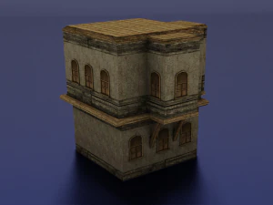 BUILDING LOW POLY GAMEREADY 3D Model
