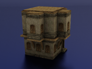 BUILDING LOW POLY GAMEREADY Model 3D