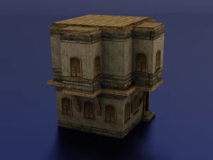 BUILDING LOW POLY GAMEREADY 3D Model