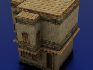 BUILDING LOW POLY GAMEREADY Model 3D