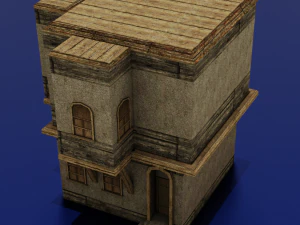 BUILDING LOW POLY GAMEREADY 3D Model