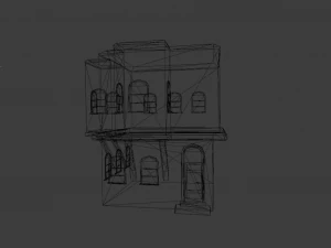 BUILDING LOW POLY GAMEREADY 3D Model