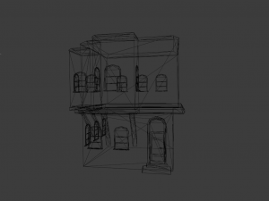BUILDING LOW POLY GAMEREADY Model 3D