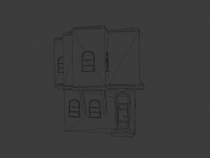 BUILDING LOW POLY GAMEREADY Model 3D