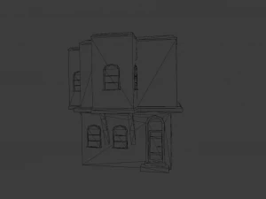 BUILDING LOW POLY GAMEREADY 3D Model