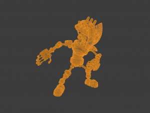 SCI FI ROBOT LOW POLY GAMEREADY 3D Model