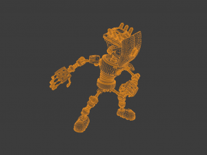 SCI FI ROBOT LOW POLY GAMEREADY 3D Model