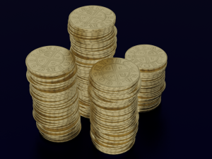 COINS GAME READY 3D MODEL 3D Model