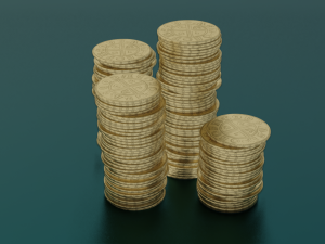 COINS GAME READY 3D MODEL Modelo 3D